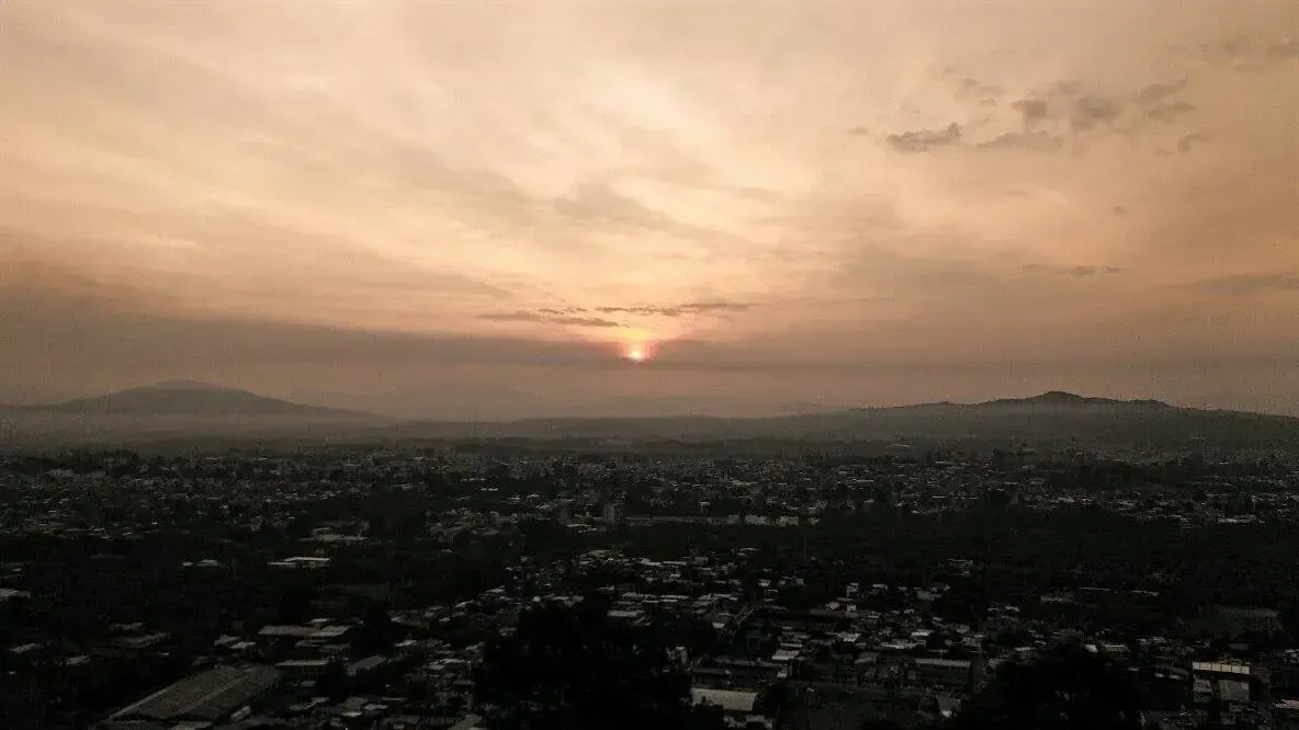 Sunset Over the Valley